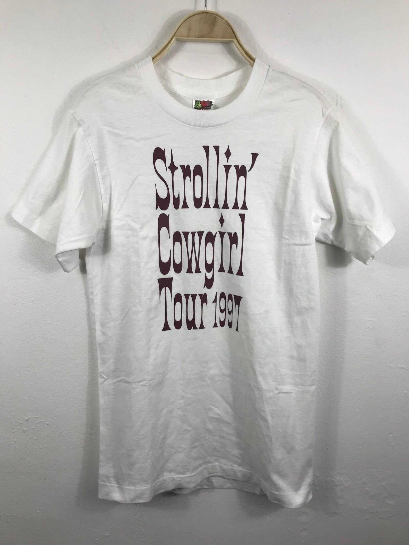 Strollin Cowgilr Tour 1997 Spellout Shirts Made In Usa