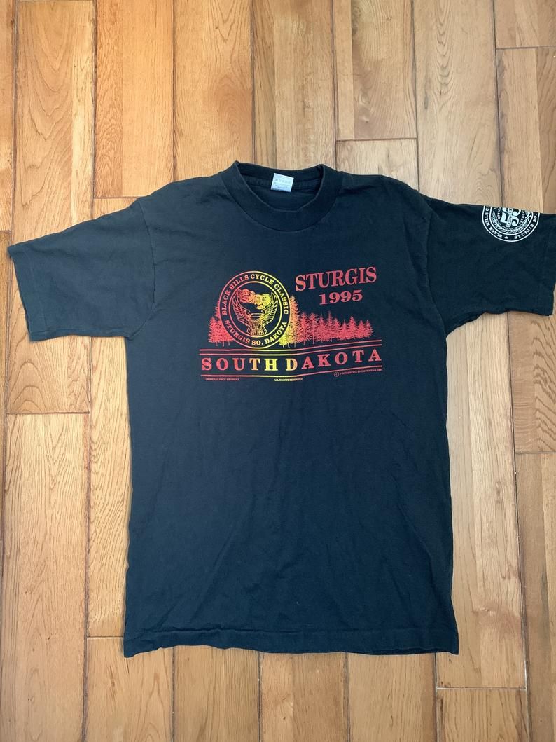 Sturgis 1995 90s Bike Elk Creek Rally Vintage Shirt