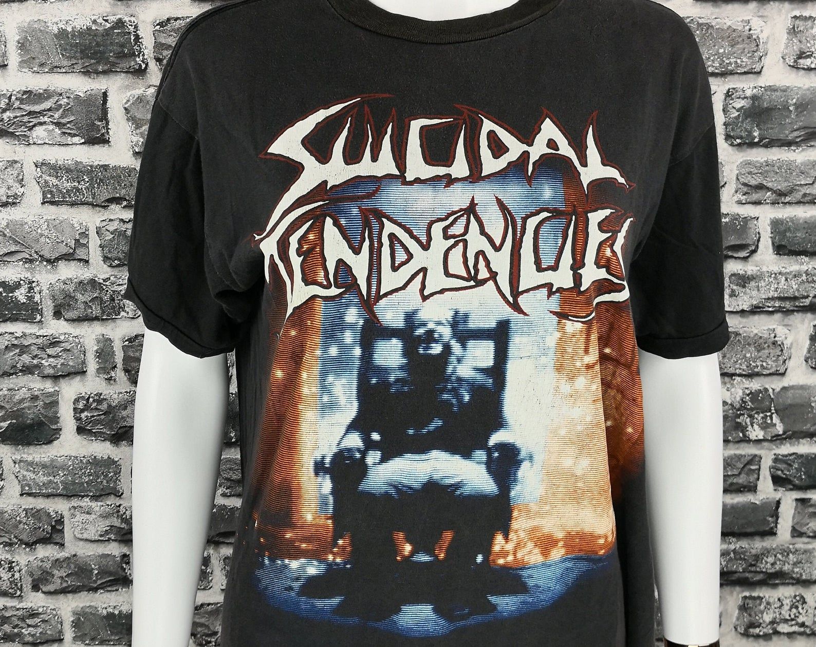 Suicidal Tendencies 1990 Vintage T-Shirt You Cant Bring Me Down Tour Tee/ Mona Lisa / Thrash Metal Funk Metal Skatepunk Hardcore Punk
