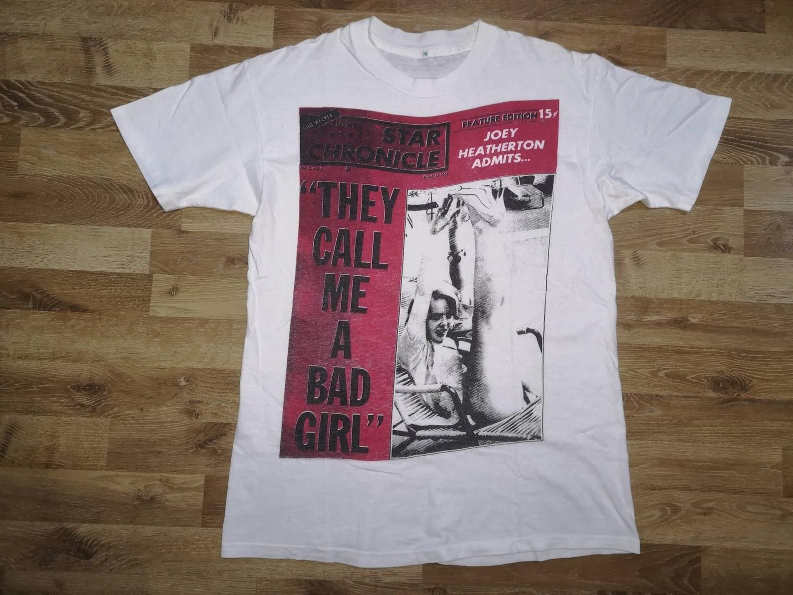 Super Rare! True Vintage 90'S Davenie Johanna Joey Heatherton In National Star Chronicle Magazine Promo T Shirt Fifth Column super rare! true vintage 90s davenie johanna joey heatherton in national star chronicle magazine promo t shirt fifth column 8dbj6