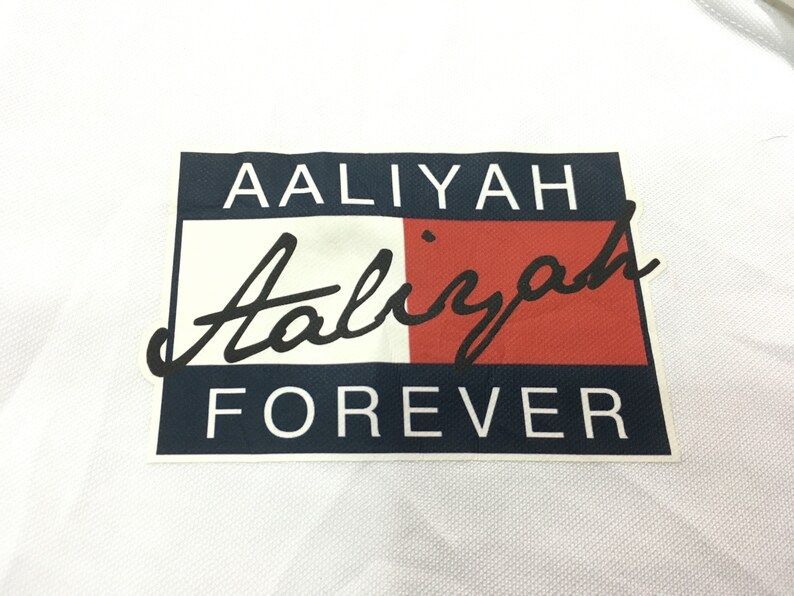 Super Rare Vintage Aaliyah Baseball Jersey Tommy Hilfiger Flag Logo Aaliyah Forever 90S Hip Hop Rb 90S Rap Tee Good Condition