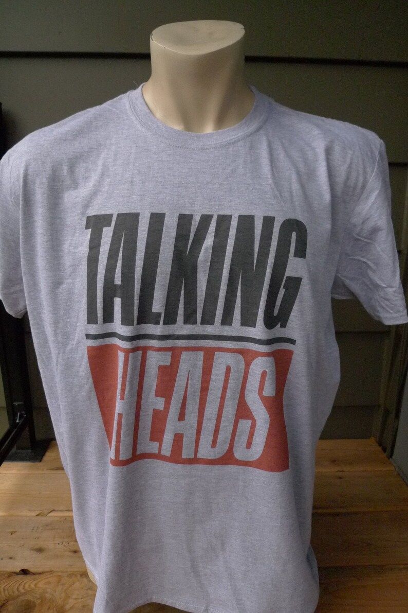 Talking Heads Gray Background Shirt