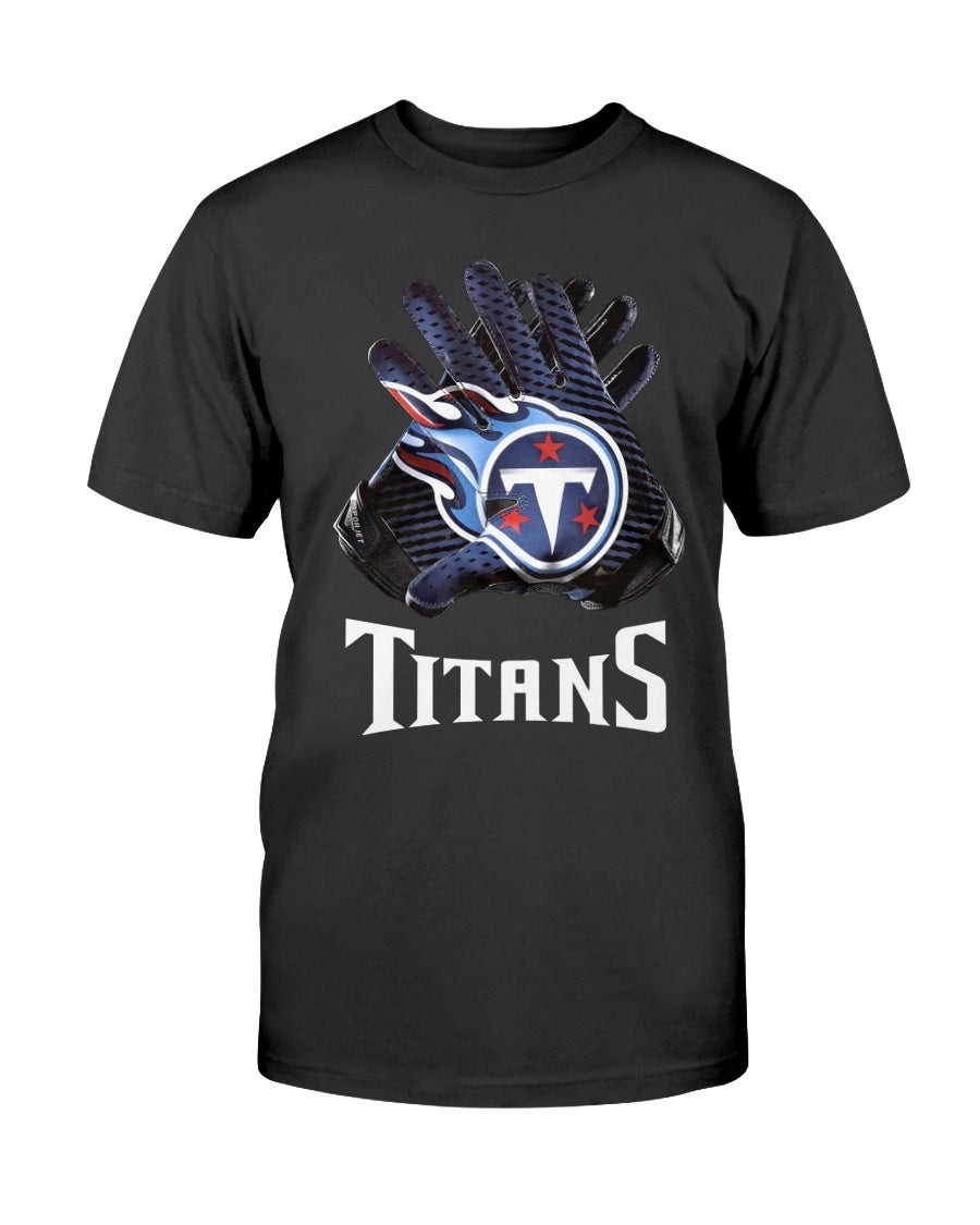 Tennessee Titans T Shirt Nfl Gloves Design T Shirt 211008
