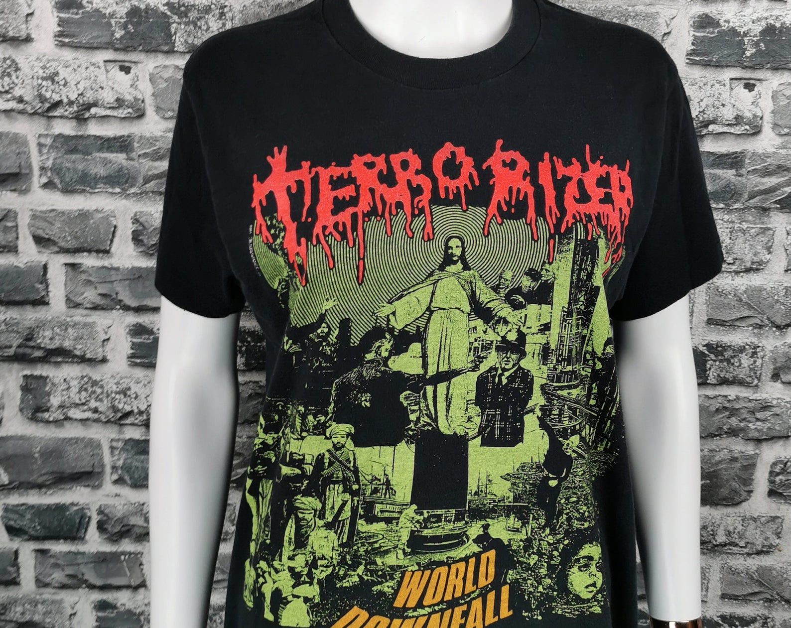 Terrorizer 1990 Vintage T-Shirt World Downfall / Earache / Death / Grind Metal