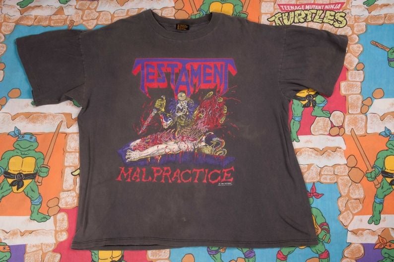 Testament Malpractice Rock Tshirt