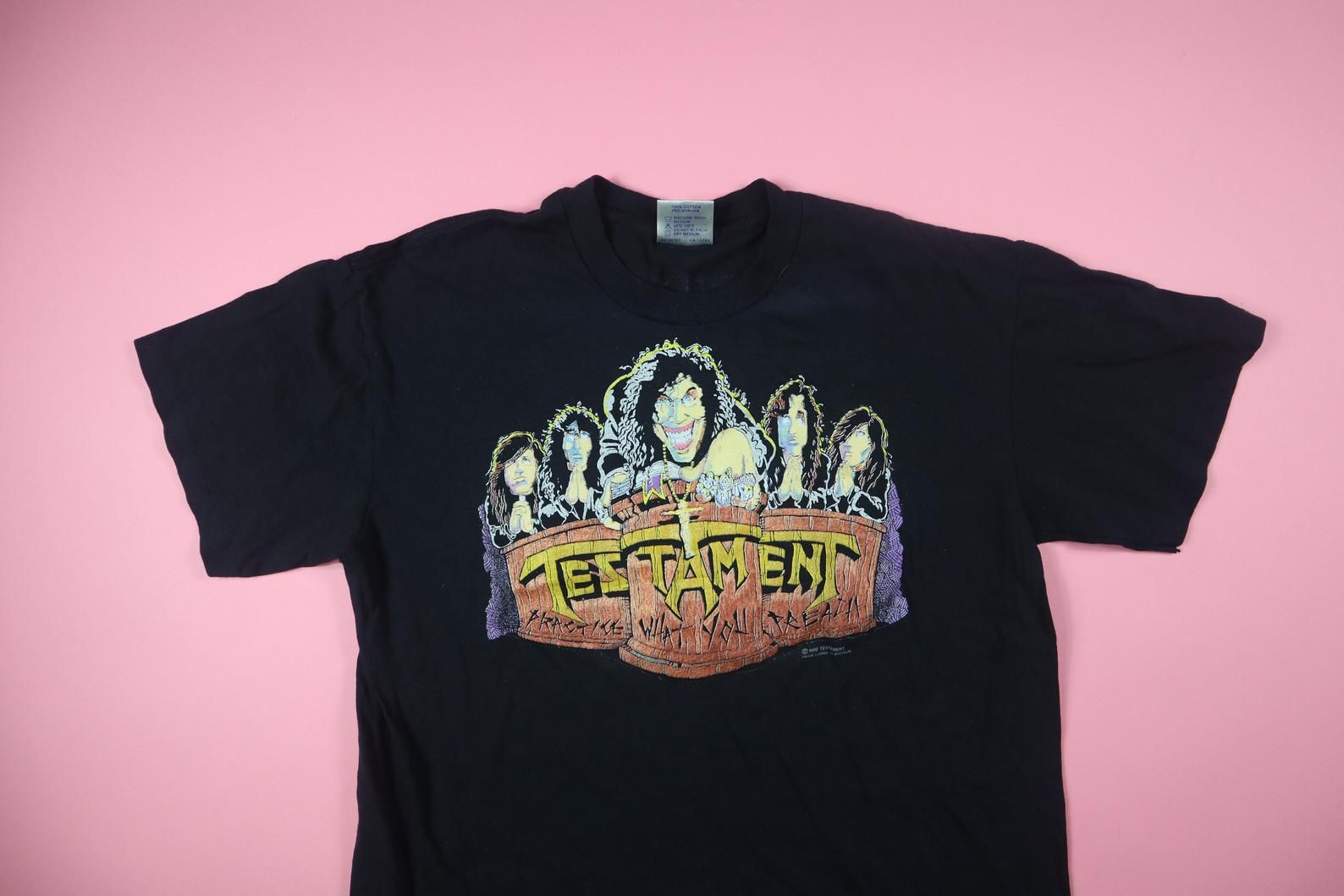 Testat Practice What You Preach 1990 Vintage Tshirt