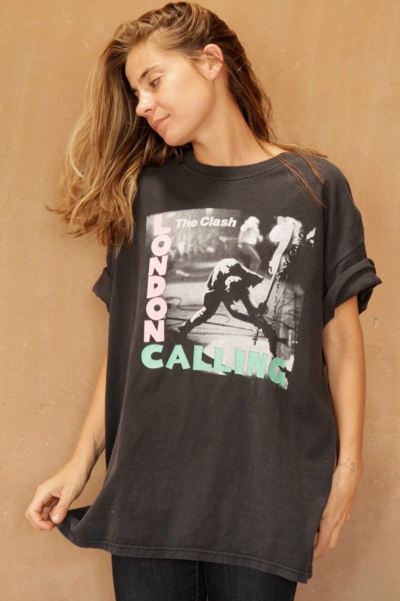 The Clash London Calling Oversize Black T Shirt