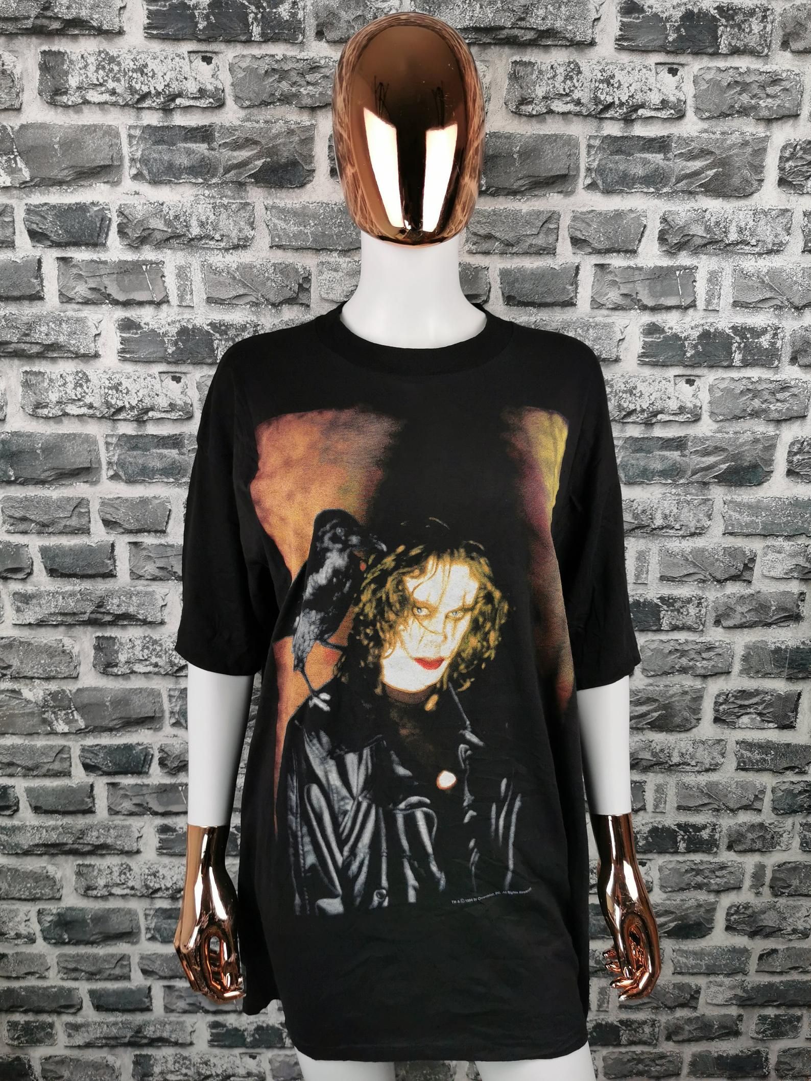 The Crow 1994 Vintage T-Shirt / Fantasy Movie / Brandon Lee / Bruce Lee / Goth Pop Culture Action Movie / Extremely Rare Tee