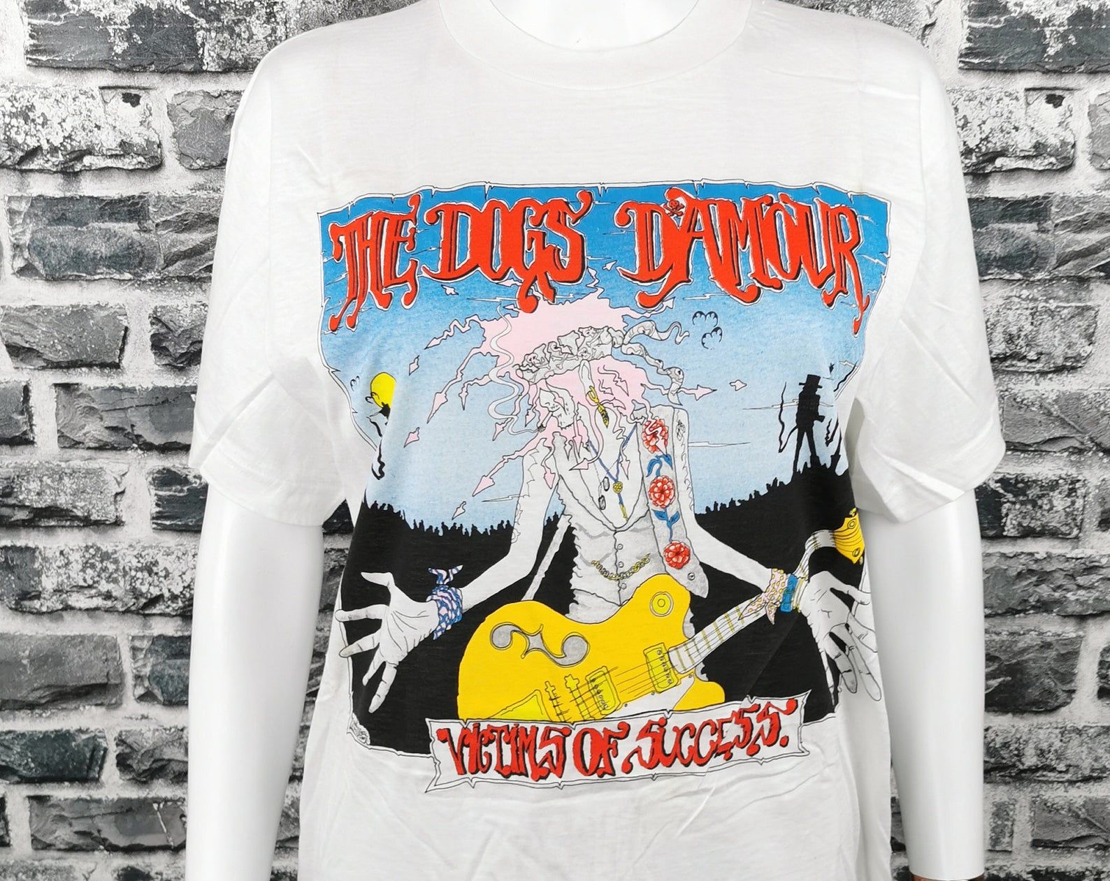 The Dogs D'Amour 1990 Unworn Vintage T-Shirt Victims Of Success /Mega Rare/British Glam Punk Glam Metal Band/The Dogs Damour/Brockum Brand