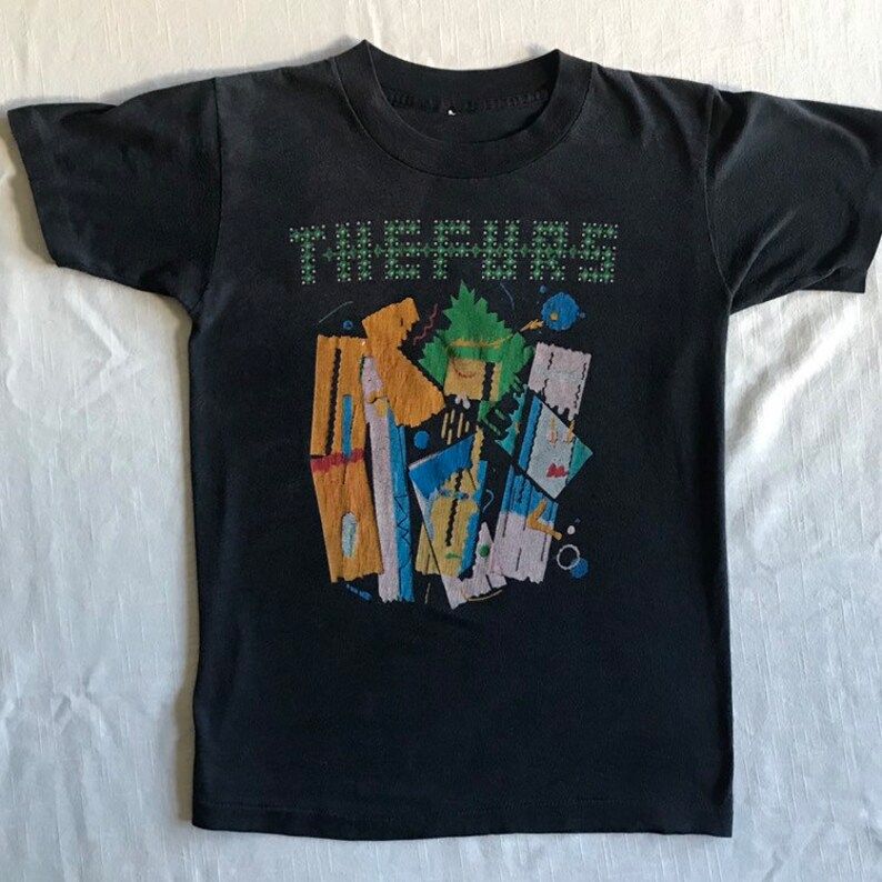 The Furs Psychedelic Furs Forever Now Double Sized Faded Black And Well Worn Paper Thin Rare Collectible 1982 Album Release Shirt