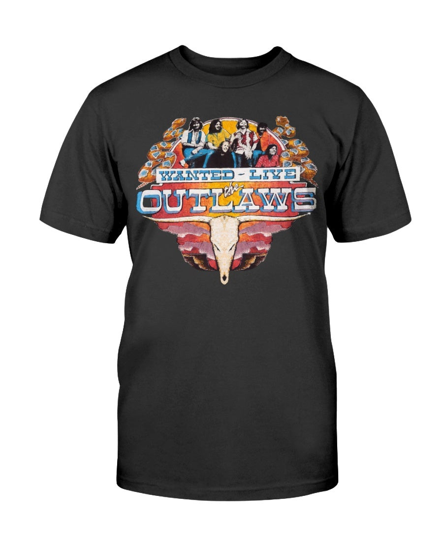 The Outlaws Wanted Live Rock T Shirt 211126