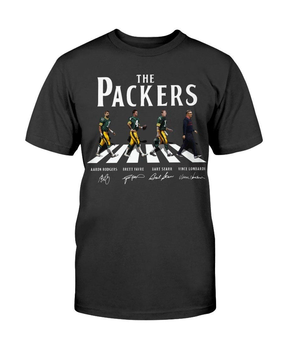 The Packers Shirt Walking Abbey Road Signatures T Shirt 211206