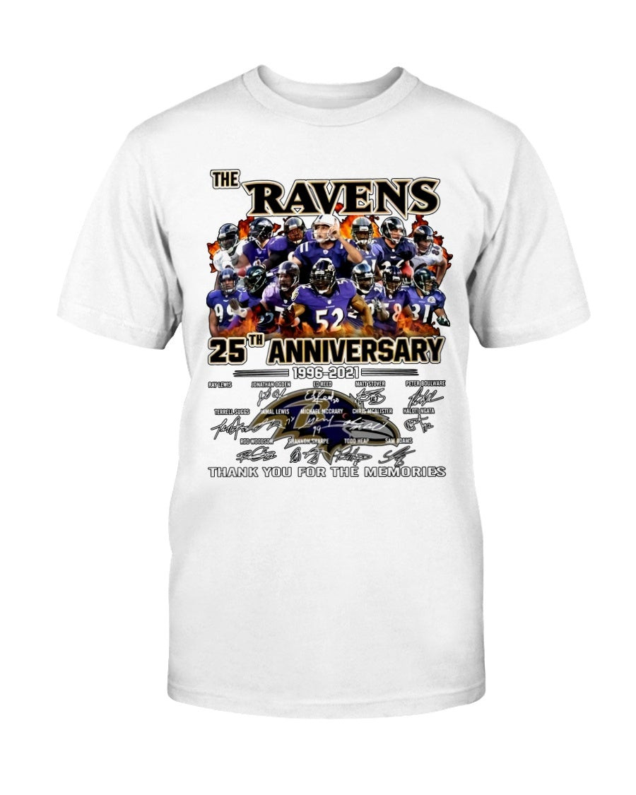 The Ravens 25Th Anniversary Thank You For The Memories T Shirt 210924