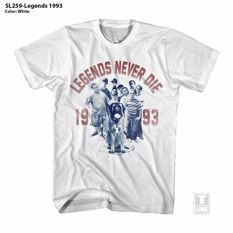 The Sandlot Legends White Adult T Shirt