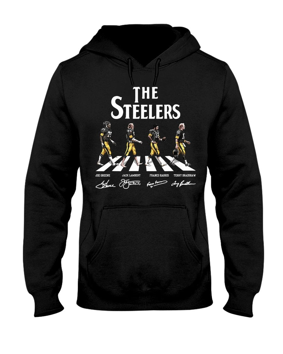 The Steelers Walking Abbey Road Signatures The Pittsburgh Steelers Hoodie 211106