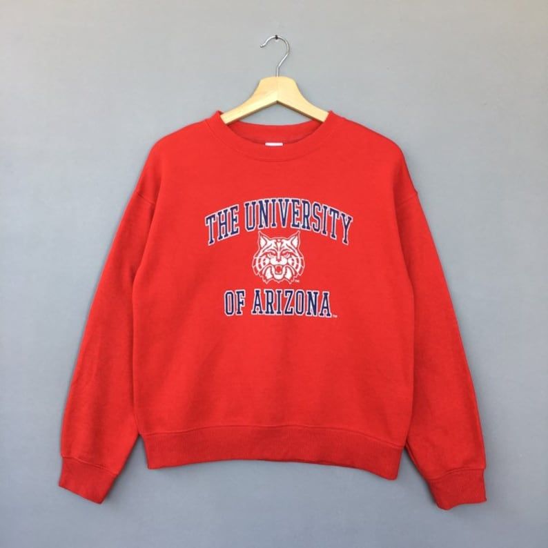 The University Of Arizona Sweatshirt Pullover Jumper Sweatshirt Print Out Logo