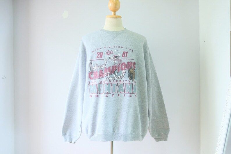The University Of Montana Grizzlies National Football Champions Ncaa 2001 Sweatshirt