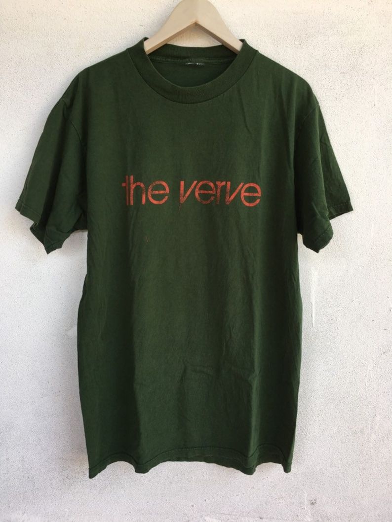 The Verve Britpop Suede Oasis Band Promo T Shirt