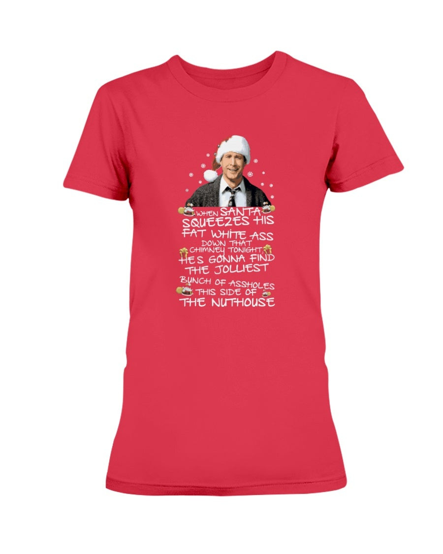 This Side Of The Nuthouse Christmas Vacation Ladies T Shirt 211115