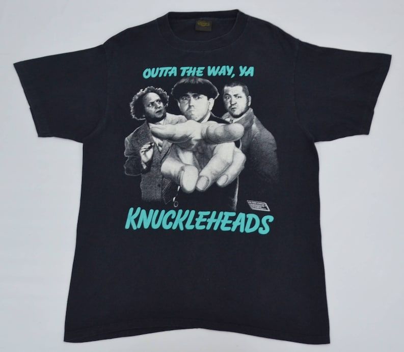 Three Stooges Shirt Vintage 90S The Three Stooges Outta The Way Ya Knuckleheads Made In Usa Tee T Shirt
