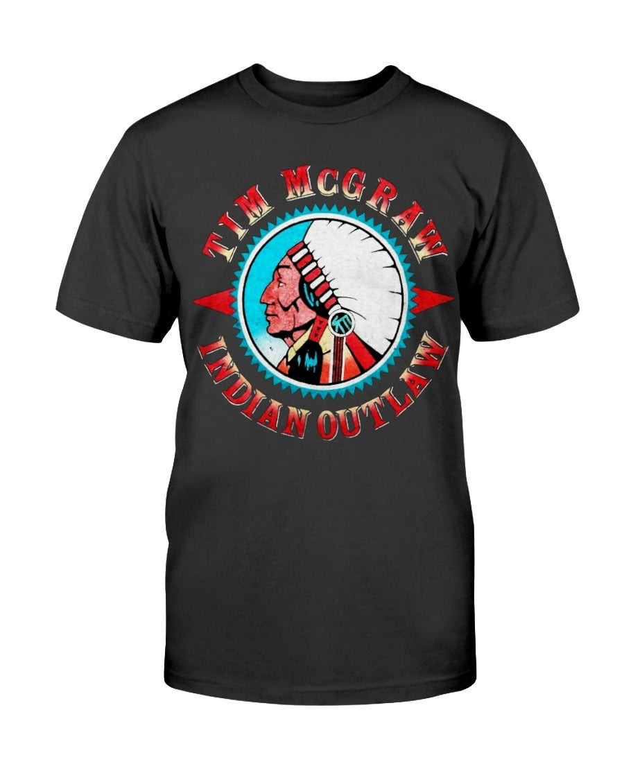 Tim Mcgraw Indian Outlaw T Shirt 2111201