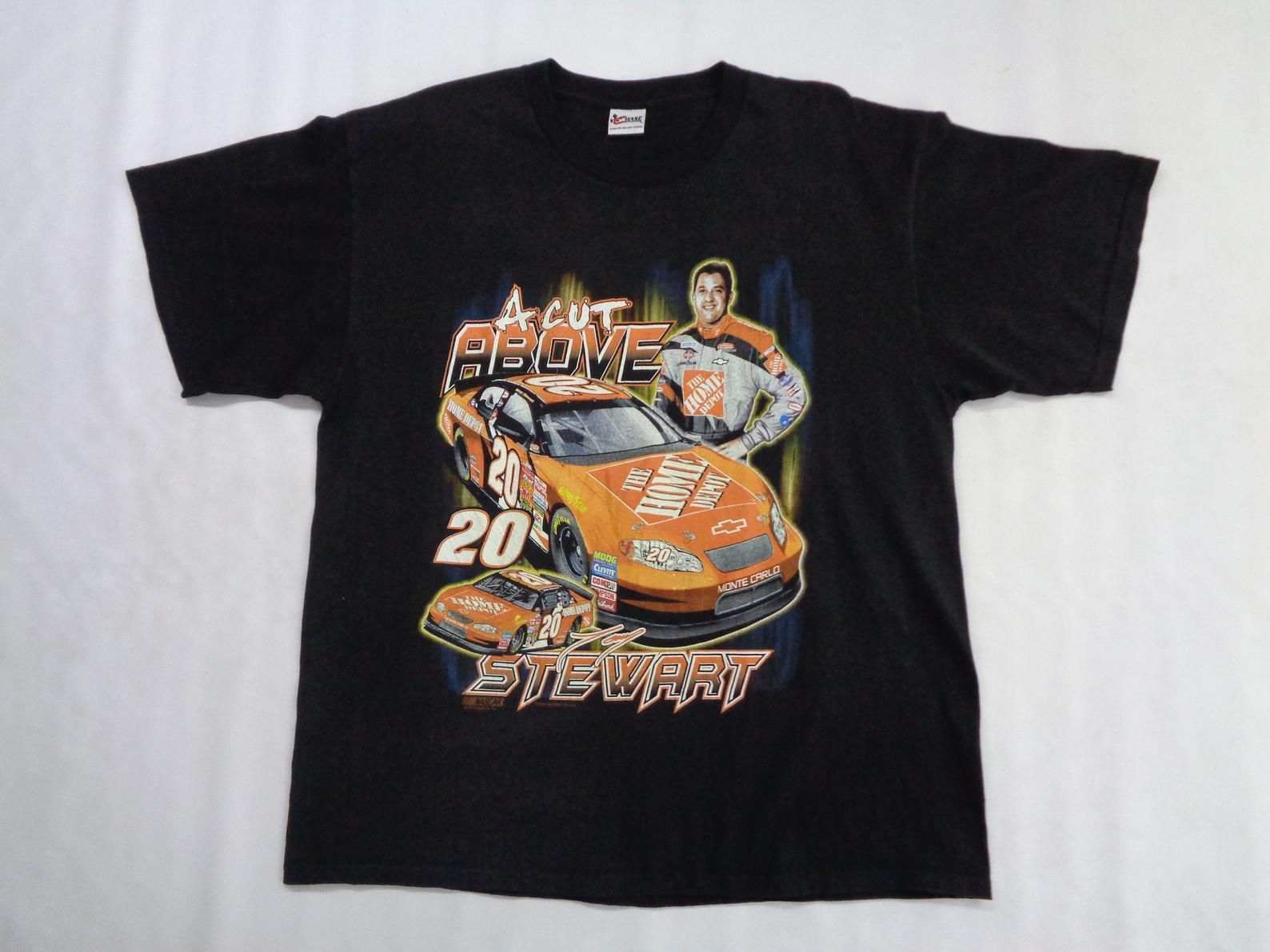 Tony Stewart Shirt Vintage Tony Stewart T Shirt Vintage Tony Stewart The Home Depot Nascar Tee T Shirt L/