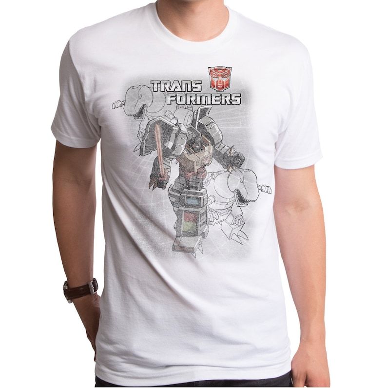 Transformers Grimlock Distress Mens T Shirt