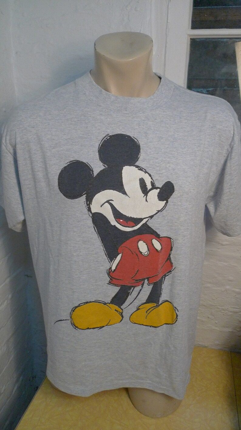 True Vintage 1980S Mickey Mouse Shirt Single Sided Single Stitched