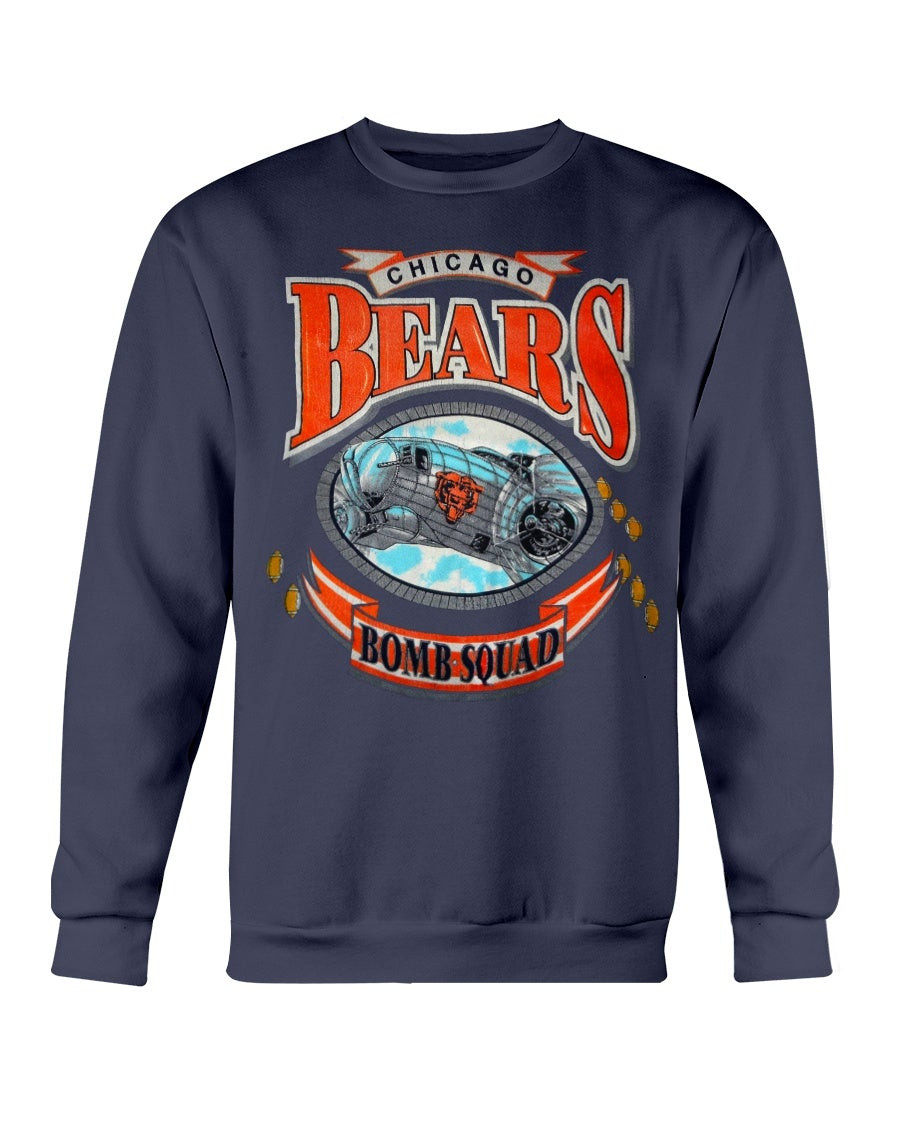 True Vintage 1991 Chicago Bears Bomb Squad Nfl Football Blue Sweatshirt 211112