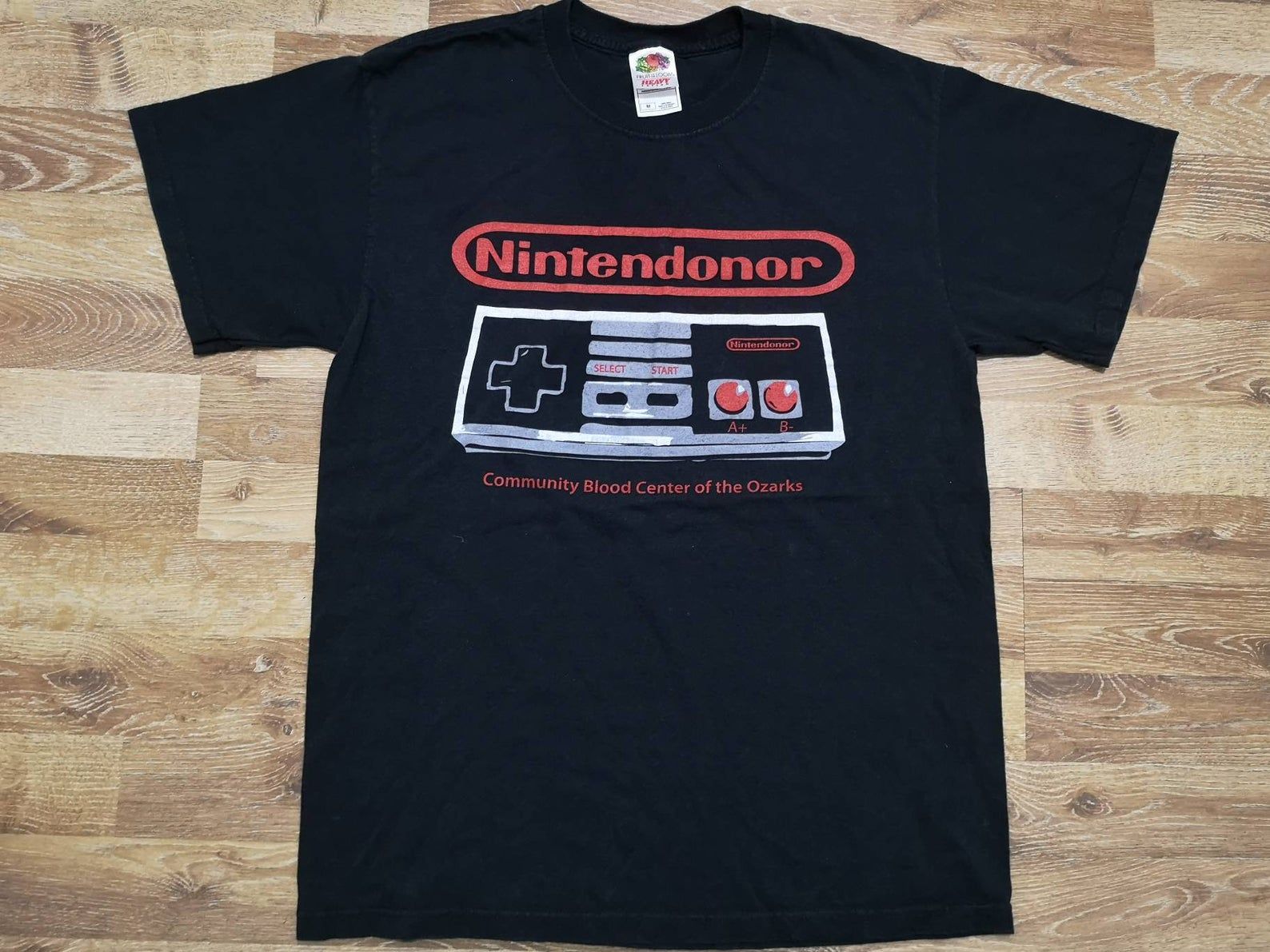 True Vintage 2000'S Nintendo Video Game Parody For Blood Donor Nintendonor Community Blood Center Of The Ozarks T Shirt