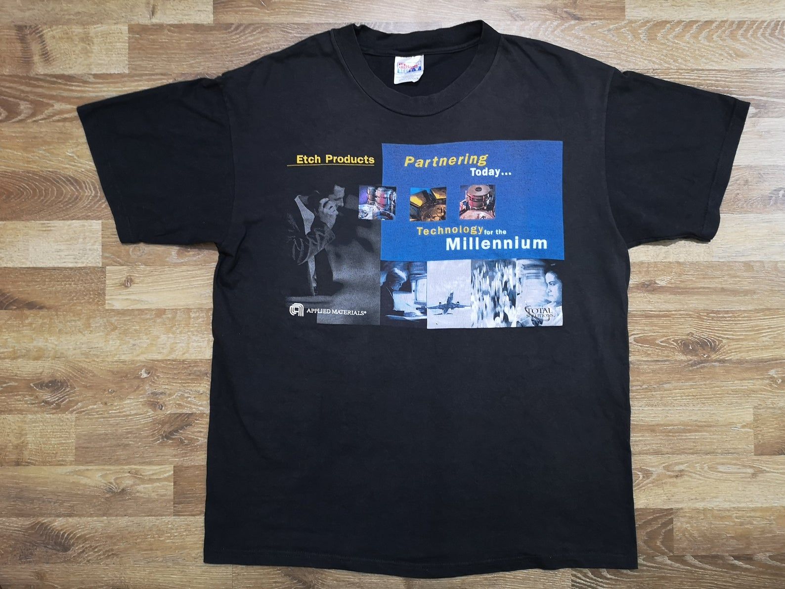 True Vintage 90'S American Corporation Applied Materials Inc Etch Products Total Solutions Semiconductor Promo T Shirt