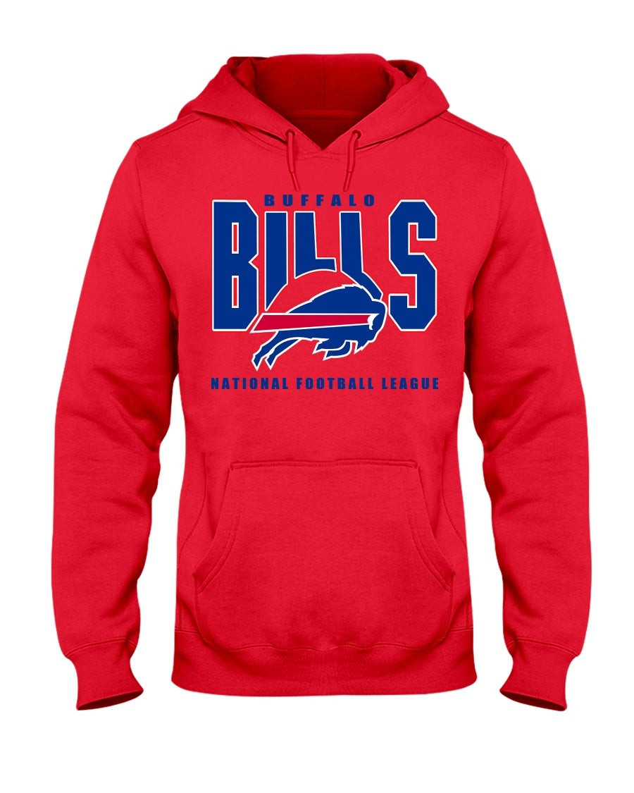 True Vintage 90S Buffalo Bills Logo 7 Brand Screen Hoodie 211028