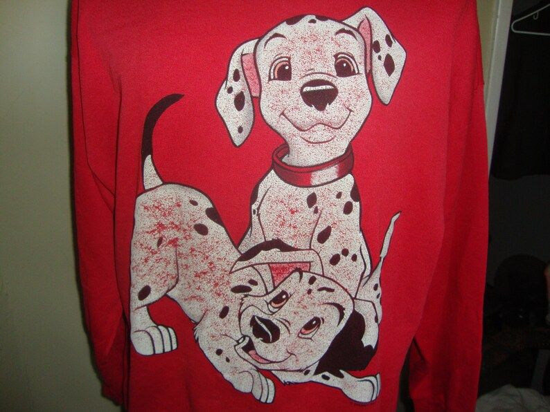 True Vintage 90S Walt Disney 101 Dalmatians Crew Neck Sweatshirt
