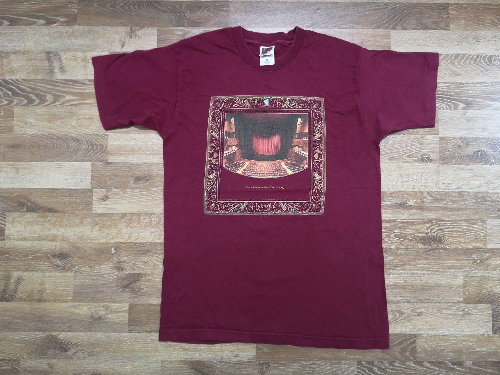 True Vintage Og 90'S Historical New National Theather Tokyo Opening Ceremony 1997 Promo T Shirt Takahiko Yanagisawa Traditional