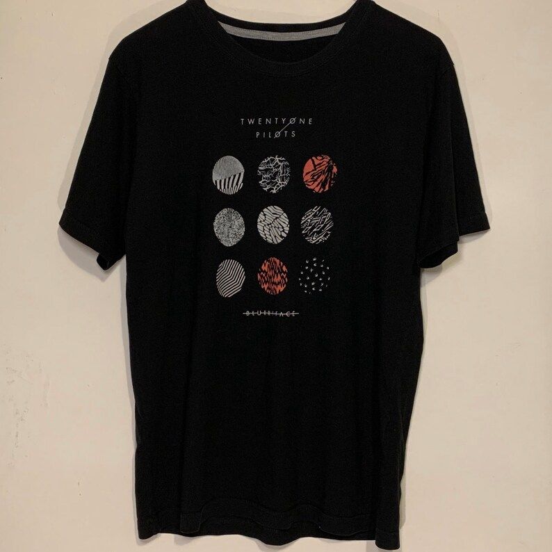 Twenty One Pilots Blurryface Soft Thin Distressed Black T Shirt M