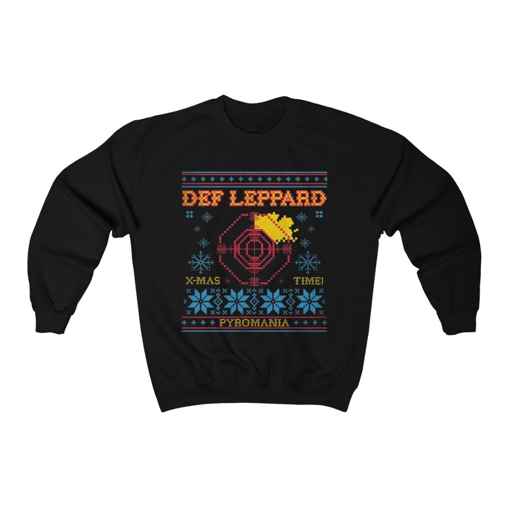 Ugly Def Leppard Christmas Crewneck Hahahahaha What Sweatshirt 211124