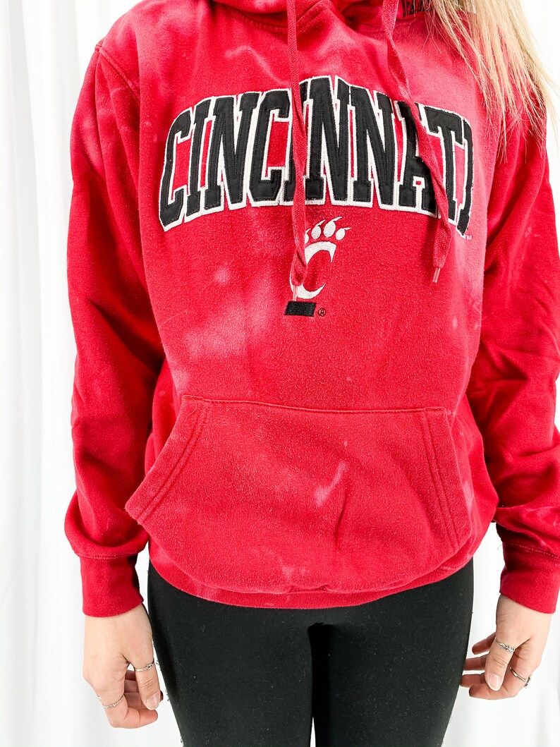 University Of Cincinnati Acid Wash Sweatshirt