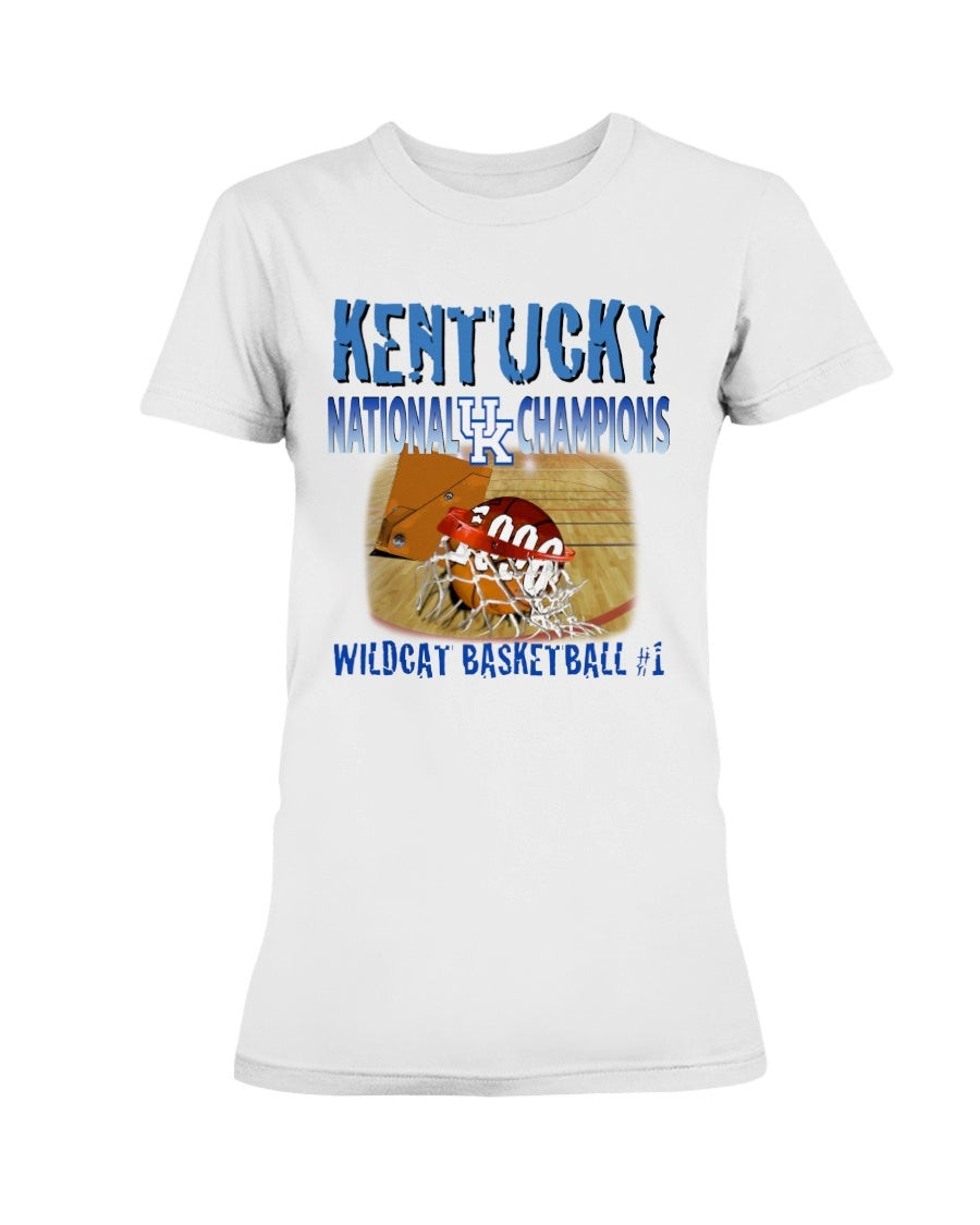 University Of Kentucky Wildcats Ncaa Basketball Ladies T Shirt 211117