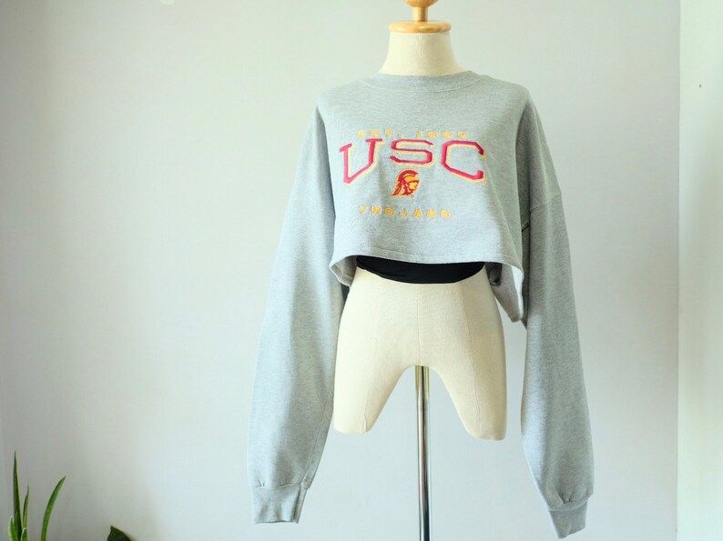 University Of Southern California Trojans Cropped Sweatshirt