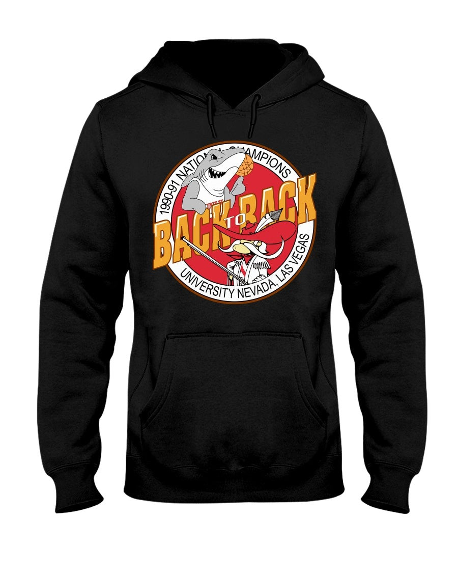 Unlv Runnin Rebels Sweatshirt Vintage 90S Tark The Shark Jerry Tarkanian Back To Back Champions Hoodie 211202