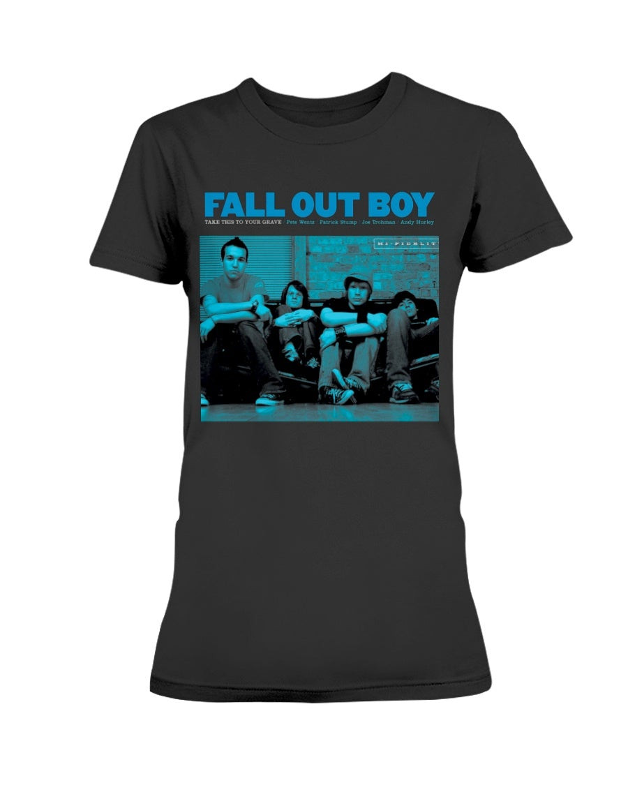 Urban Outters Fall Out Boy Take This To Your Grave Ladies T Shirt 091021