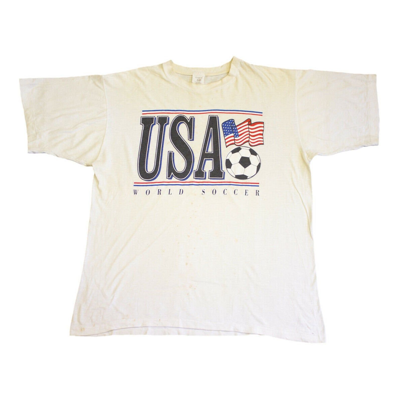 Usa World Soccer Tshirt | Vintage 80S Single Stitch Football American Sports usa world soccer tshirt vintage 80s single stitch football american sports ckd4r