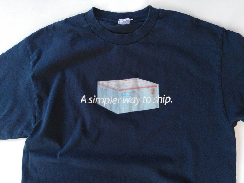 Usps Promo Vintage Tshirt Y2K A Simpler Way To Ship Post Office Tshirt