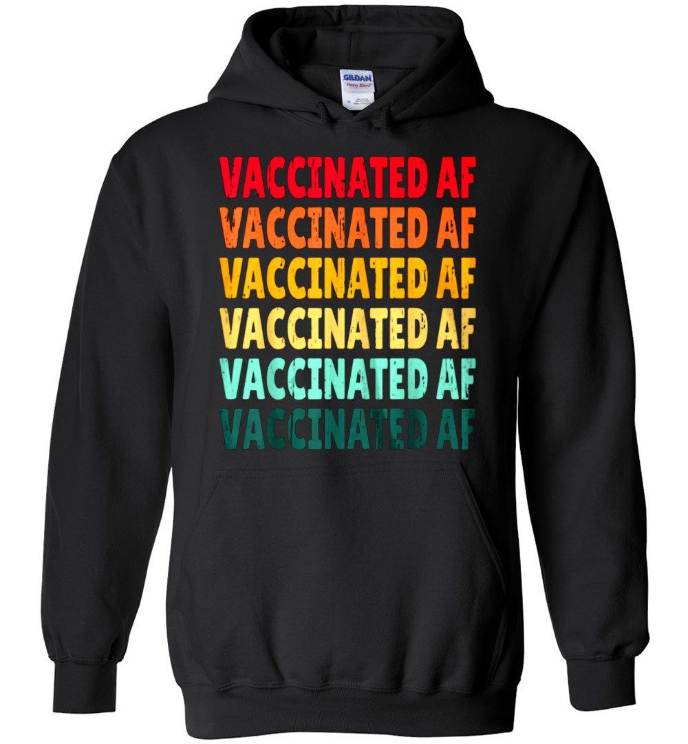 VACCINATED AF Vintage Hoodie