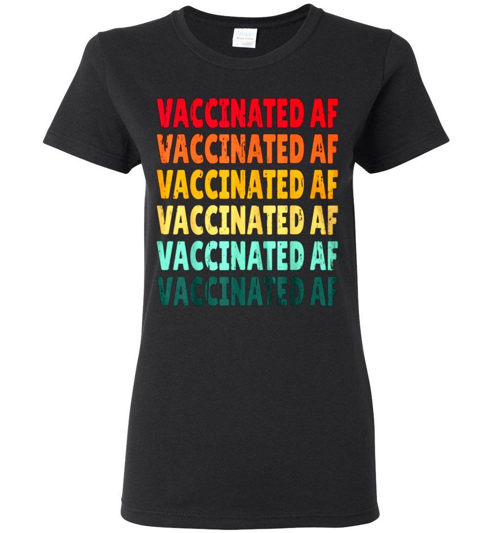 VACCINATED AF Vintage Ladies T-shirt