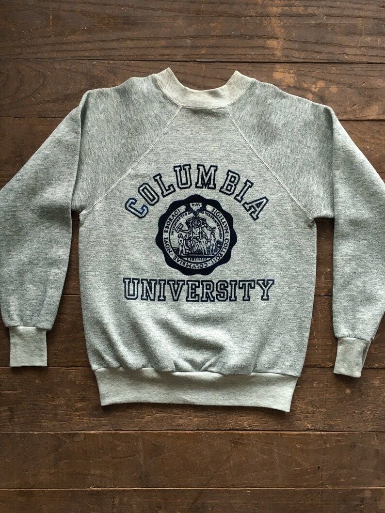 Vanderbilt University Sweatshirt Vintage Collegiate Sweatshirt 70S Sweater Mens Womens Xsmall Small