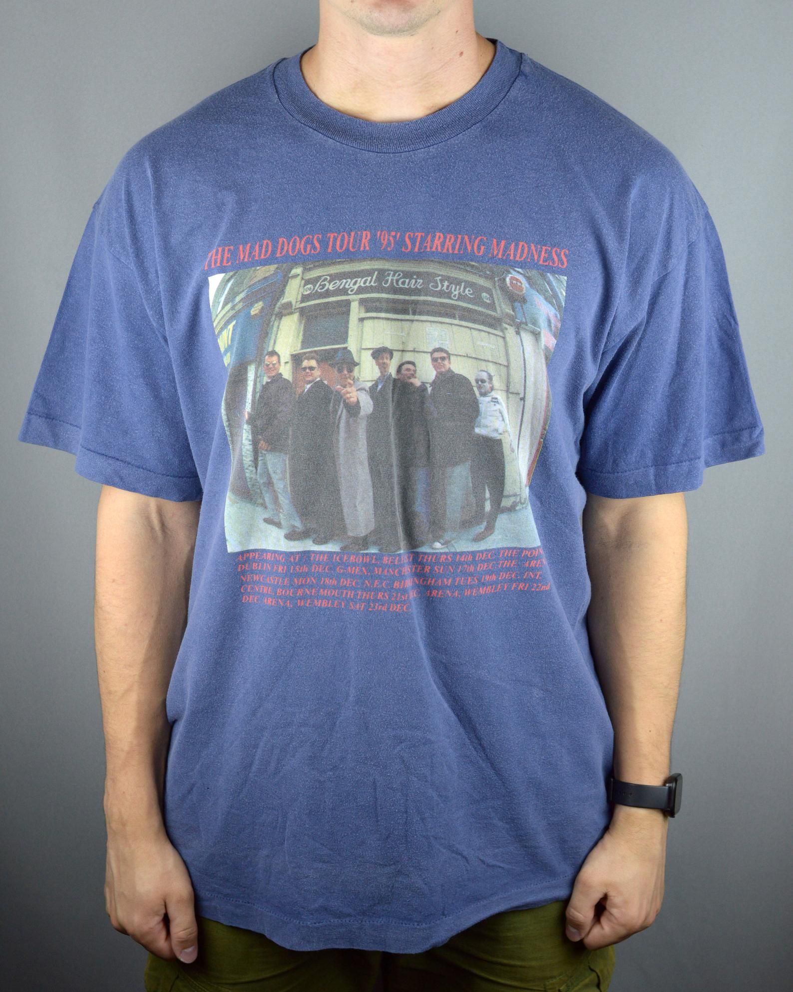 Vintag Madness The Mad Dogs Tour 1995 T Shirt