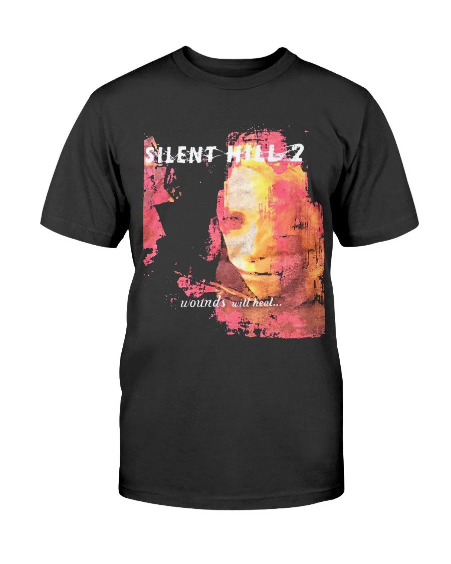 Vintage 00S Silent Hill 2 Survival Horror Vedio Game By Konami Fo Ps 2 Promo T Shirt 082021 vintage 00s silent hill 2 survival horror vedio game by konami fo ps 2 promo t shirt 082021 uzvwr