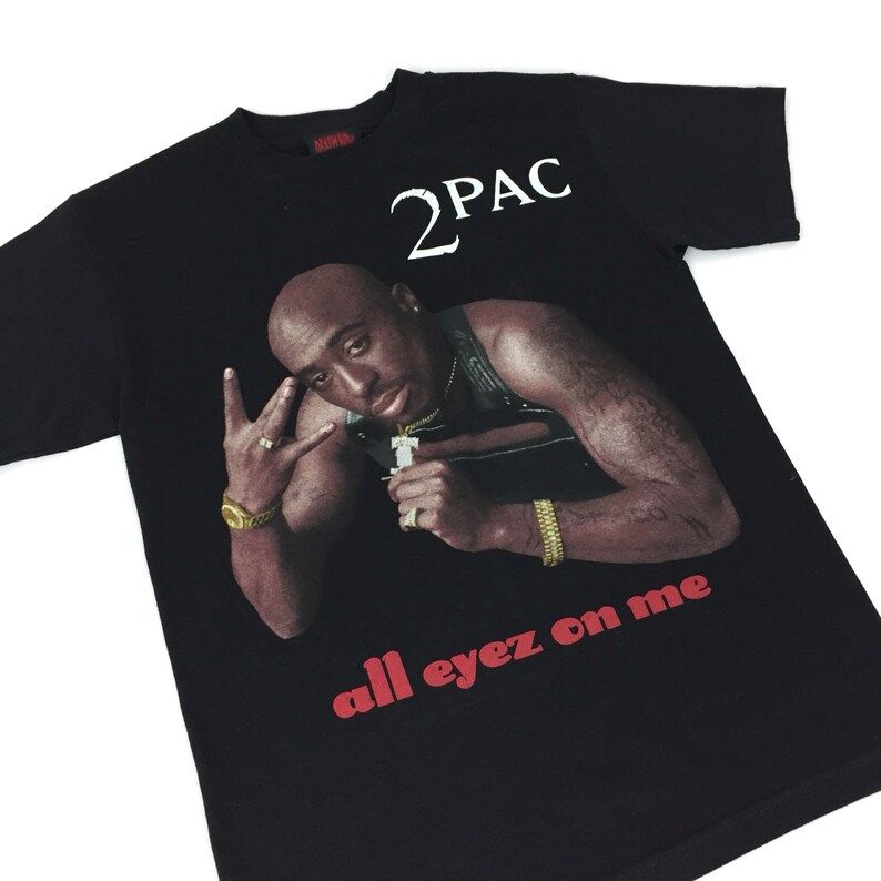 Vintage 05 2Pac Tupac Shakur All Eyez On Me Death Row Records Hip Hop Graphic Rap Tee T Shirt
