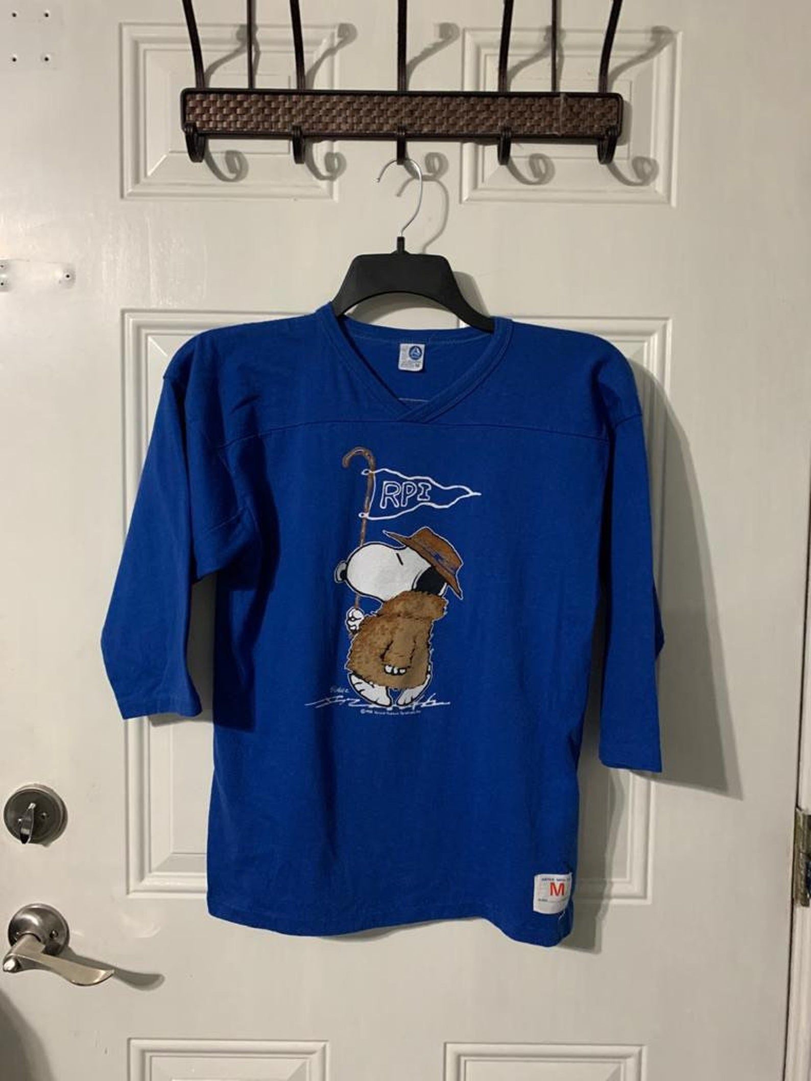 Vintage 1958 Peanuts Snoopy Anthropomorphic Beagle Dog T-Shirt By Charles M Schulz United Ture Syndicate M